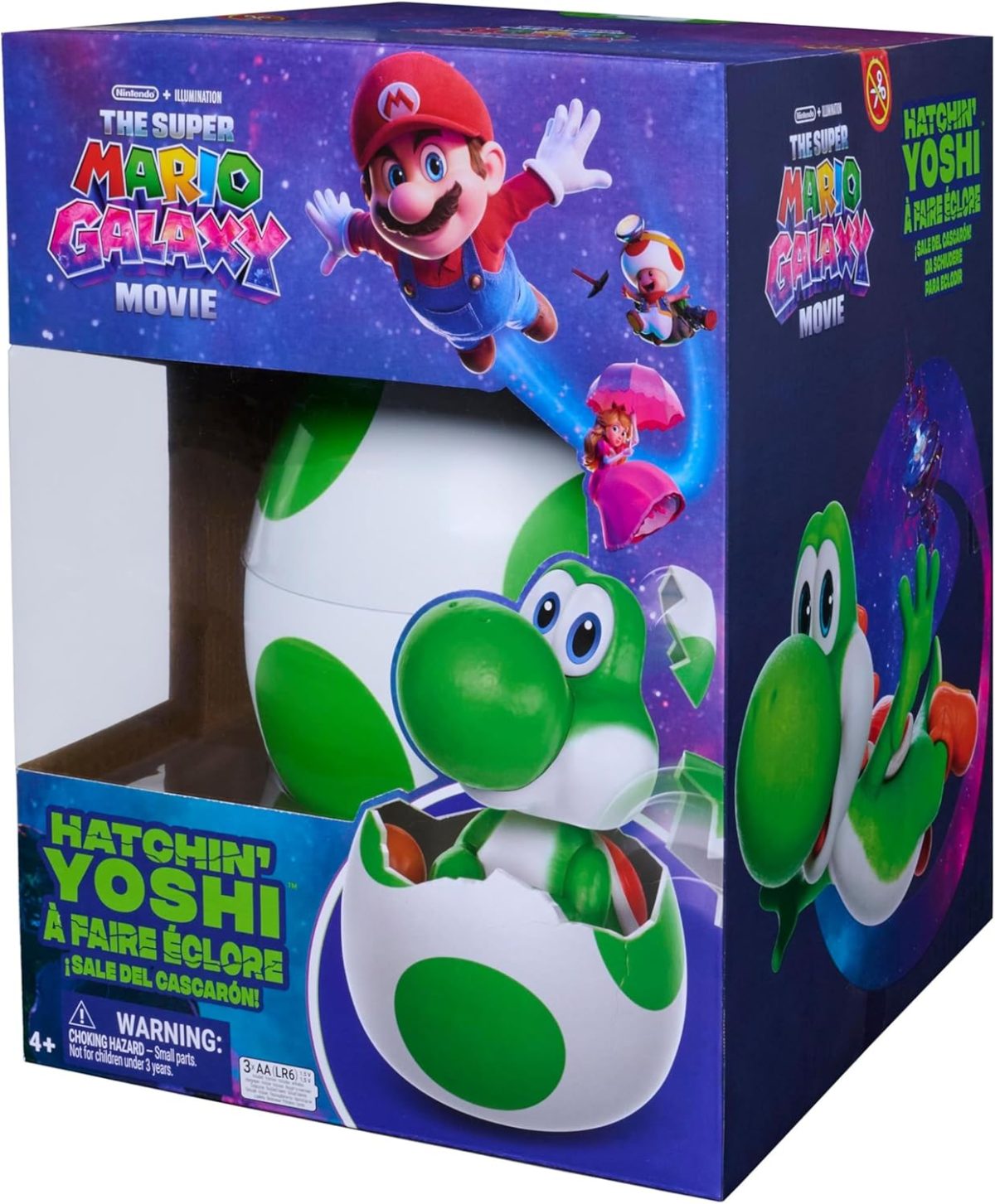 Super Mario Galaxy Le Film - Figurine Yoshi - Yoshi Interactif avec Oeuf