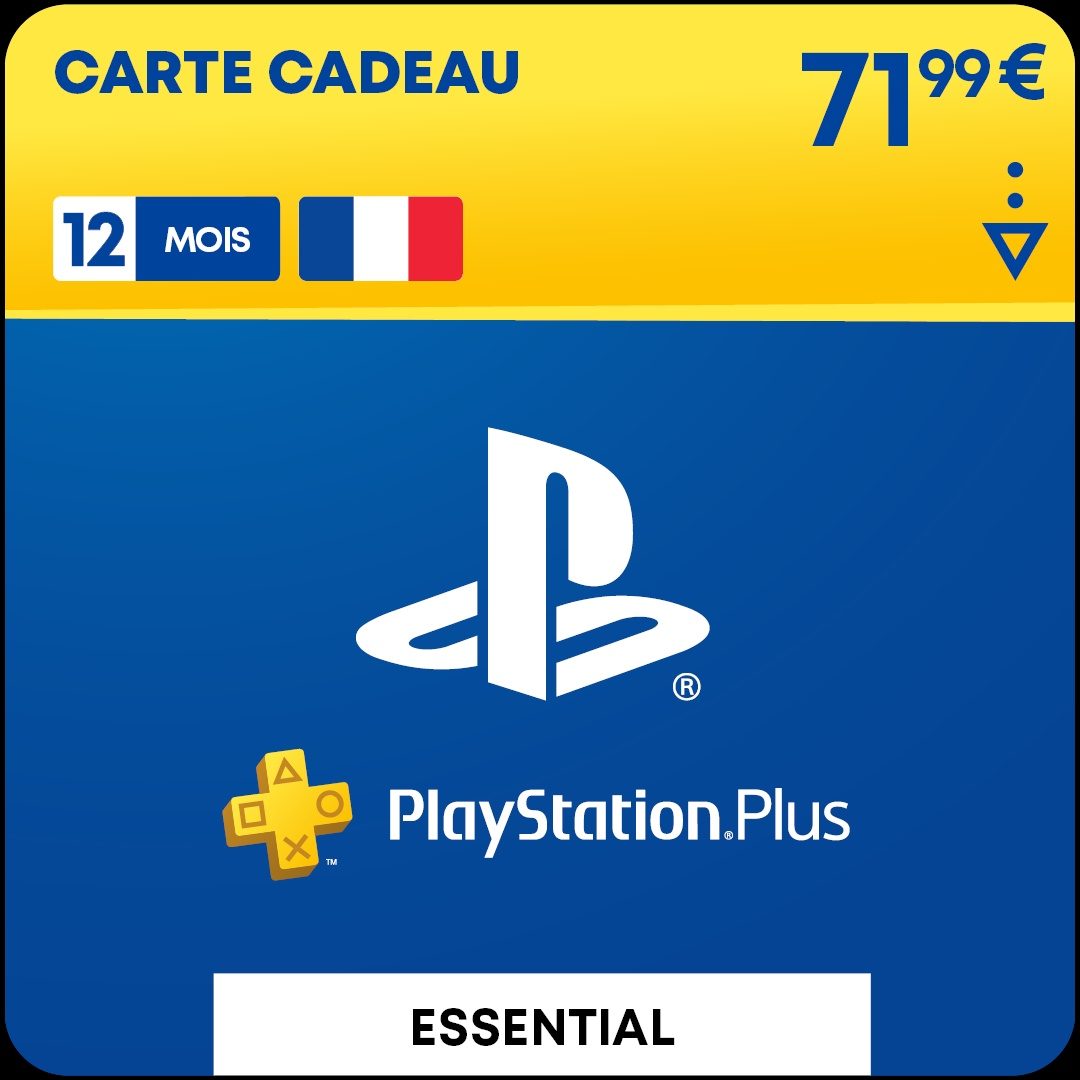 Abonnement PS Plus - ESSENTIAL - 12 MOIS