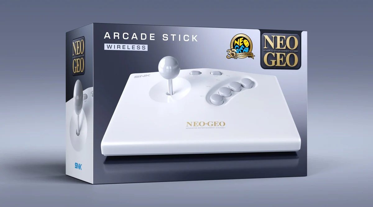 NEO GEO AES+ Arcade Stick sans fil - Neo Geo AES+ - Blanc