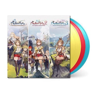 Atelier Ryza Trilogy - Vinyle Jaunes, Rouges et Bleu clair